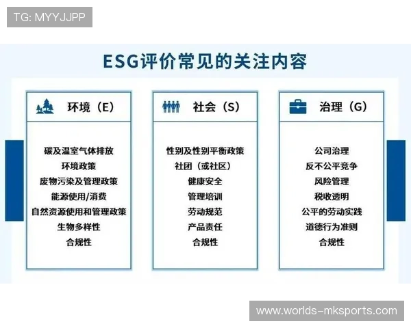 体育服务供应链向多维评价体系转变，综合考量ESG表现